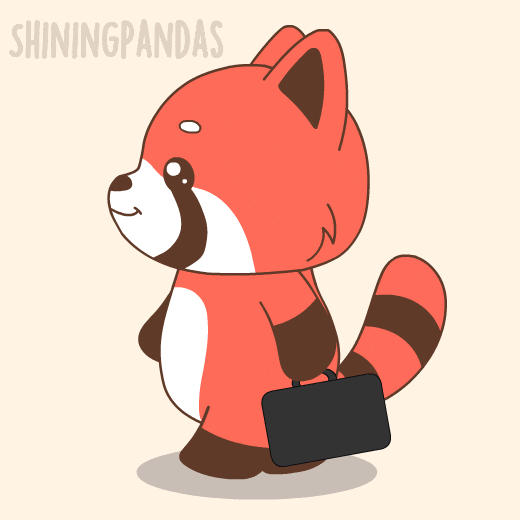 Going To Work Red Panda GIF