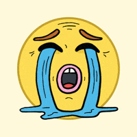 Sad Face Sigh Sticker for iOS & Android