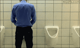 bathroom peeing GIF