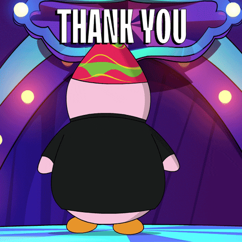 Party Thank You GIF by Pudgy Penguins
