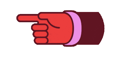 Hand Pointing Sticker