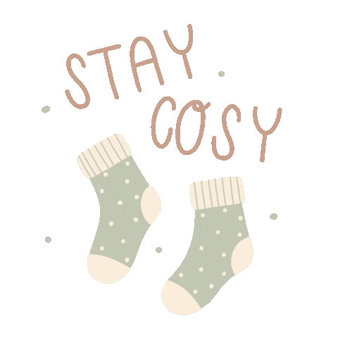 Winter Stay Warm Sticker by Happy Mouse Studio