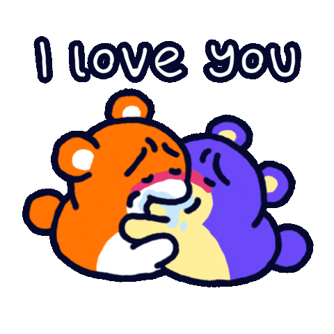 I Love You Kiss Sticker
