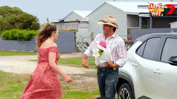 Flowers Hug GIF by Channel 7