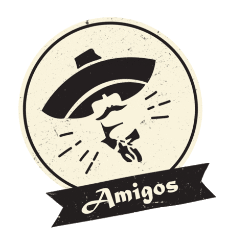 Amigos Mexican Bar Restaurants Sticker