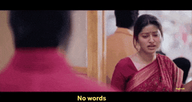 No Words Sneha GIF