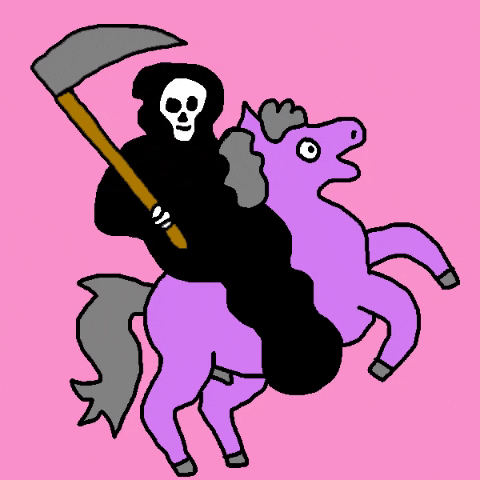 matthew_harris horse scream death skeleton GIF