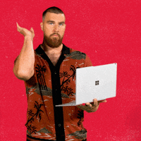 Travis Kelce by Microsoft Surface | GIPHY
