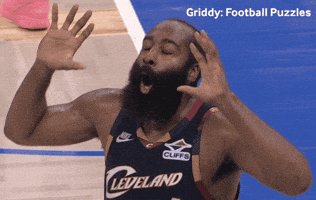 Harden Cleveland Cavaliers GIF by Griddy Football Puzzles