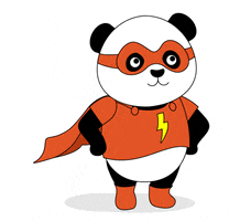 gifyard_friends power super panda hero GIF