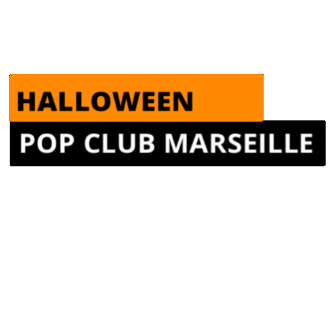 Halloween Popclub Sticker by Le Pop Club Marseille