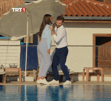 Swimming Pool Water GIF by TRT