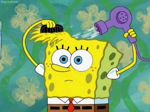 spongebob with hair