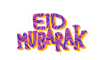 Eid Aladha Typography Sticker by Soofiya