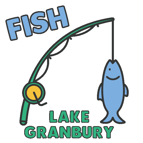 Fish Texas Sticker by Visit Granbury