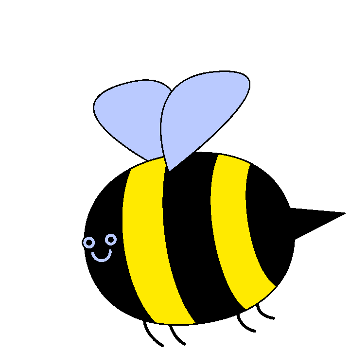 Wings Bee Sticker by Peter Steineck