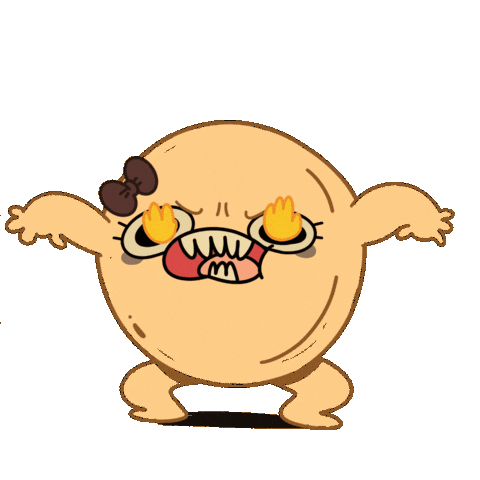 Angry Pancake Sticker
