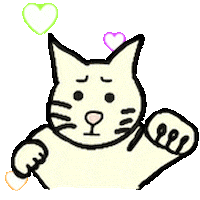 In Love Cute Cat Sticker