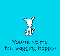 animated gif dog wagging tail