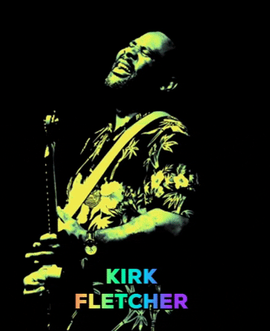 KirkFletcher music vintage rock guitar GIF