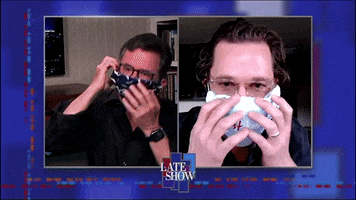 Stephen Colbert Masks GIF by The Late Show With Stephen Colbert