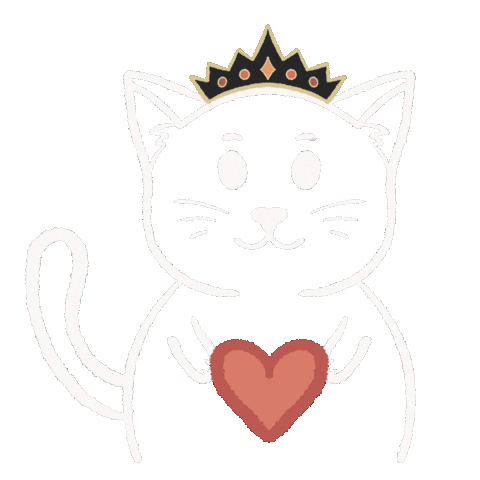 In Love Cat Sticker