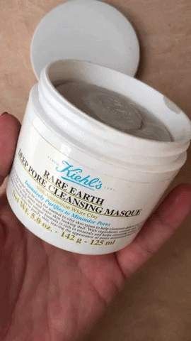 Kiehls Rare Earth Pore Cleansing Mask GIF by Ejollify Beauty