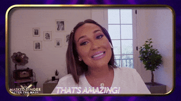 Happy Adrienne Bailon GIF by The Masked Singer