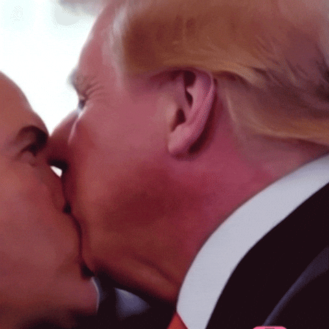 Donald Trump Kiss GIF by alperdurmaz