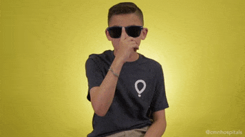 Sunglasses Finger Guns GIF by Children's Miracle Network Hospitals