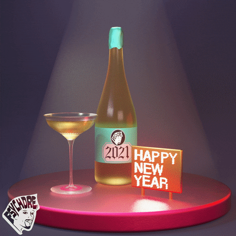 New Year Loop GIF by psychdre