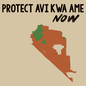 Protect Avi Kwa Ame Now; map of protected vs unprotected lands in the area.
