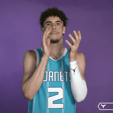 Lamelo Ball Applause GIF by Charlotte Hornets