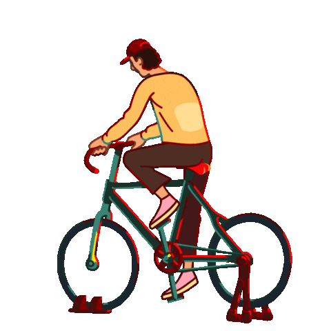 Bike Pedalling Sticker