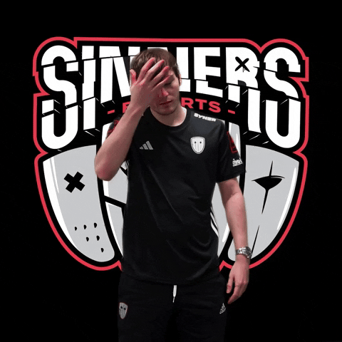 Shock Facepalm GIF by SINNERS Esports