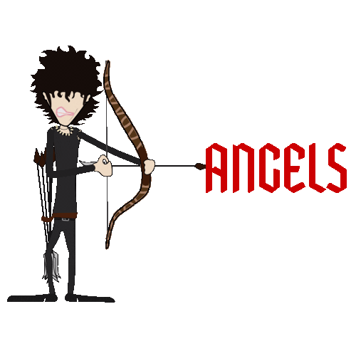 Cartoon Angels Sticker