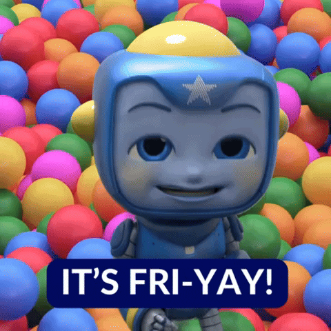 Its Friday Happy Dance GIF by Blue Studios