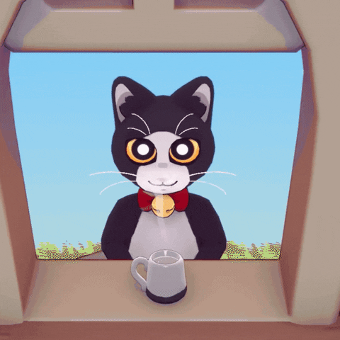 kittencupstudio cat cats tea indiegame GIF