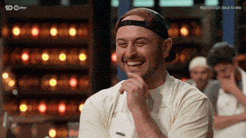 Jamie Laughing GIF by MasterChefAU