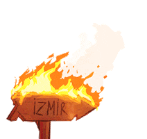 Fire Flame Sticker by Universal Music Turkey