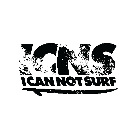 Icannotsurf Sticker by Beach & Barn