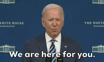 We Are Here For You Joe Biden GIF by GIPHY News
