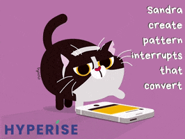 Sandra Cat Love GIF by Hyperise - Personalization Toolkit for B2B Marketers
