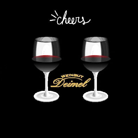 Cheers Wine GIF by Weingut Deimel
