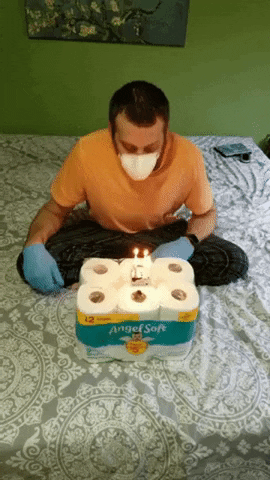 Happy Birthday Covid GIF