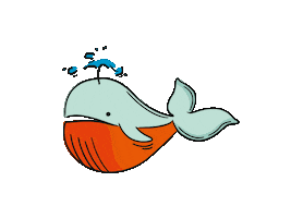 Water Whale Sticker by wendweb
