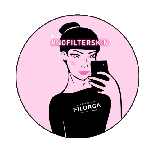No Filter Skin Oxygen Glow Sticker by Filorga