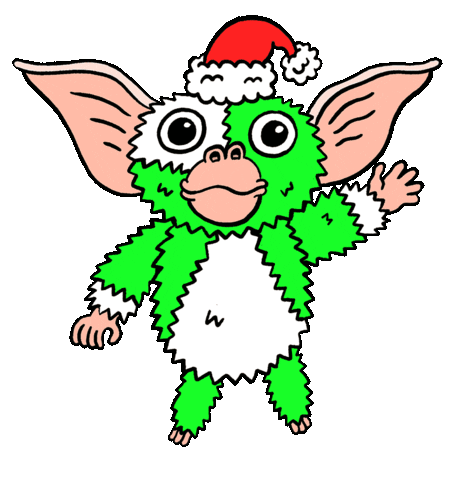 Christmas Gremlins Sticker by Russell Taysom