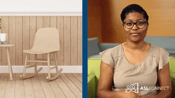 American Sign Language Rocking Chair GIF by ASL Connect