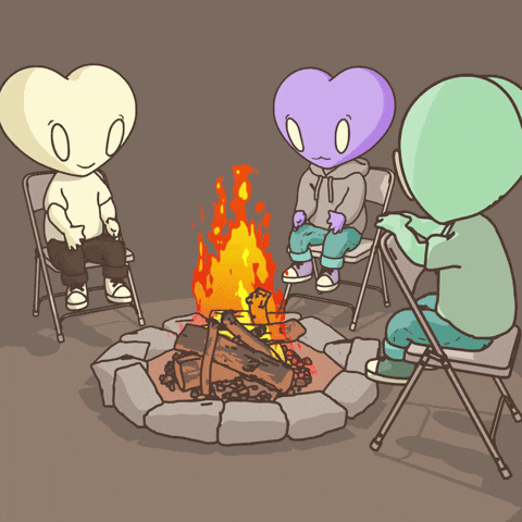 Friends Camping GIF by LT3 Creations